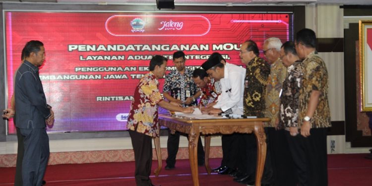 Tunjang SPBE , Pemprov Jateng Launching TNDE dan TTE