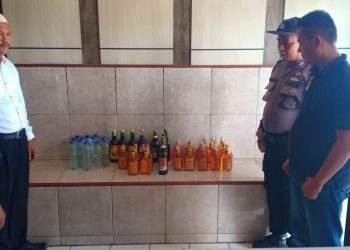 Jelang Natal dan Tahun Baru 2020, Polsek Gebang Gencar Razia Miras