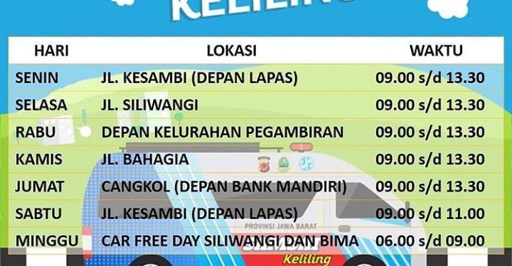 Ini Dia Jadwal Samsat Keliling Polres Cirebon Kota