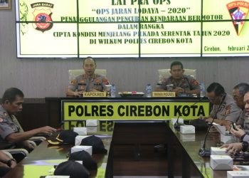 Kapolres Cirebon Kota Pimpin LAT PRA OPS Jaran Lodaya 2020 tingkat Polres Cirebon Kota