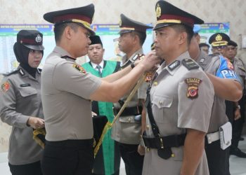 Upacara Serah Terima Jabatan Kasat Narkoba Polres Cirebon Kota