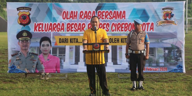 AKBP Syamsul Huda Rangkul Anggota Dengan Olah Raga Bersama