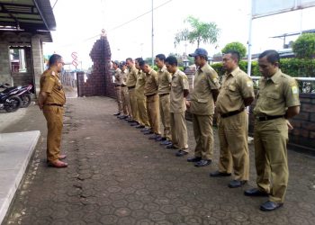 Optimalkan Kedisiplinan, Tingkatkan Kualitas Kinerja Dan Mantapkan Pelayanan, Pemdes Laksanakan Apel Pagi