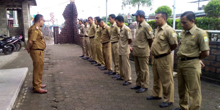 Optimalkan Kedisiplinan, Tingkatkan Kualitas Kinerja Dan Mantapkan Pelayanan, Pemdes Laksanakan Apel Pagi