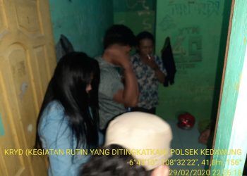 Belasan Pasangan Mesum Terjaring Razia Polisi