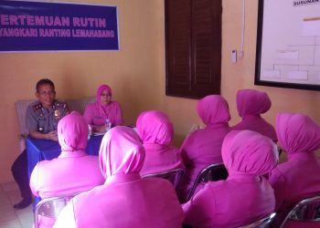 Eratkan Kekeluargaan, Bhayangkari Ranting Lemahabang Gelar Pertemuan Rutin