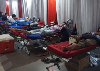 Ratusan Peserta Ikuti Baksos Donor Darah