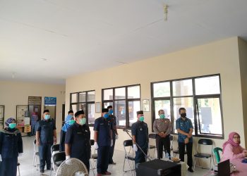 8 Pejabat Diambil Sumpah Dan Jabatanya Melalui Teleconference di Kantor Kecamatan Plered