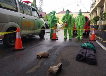 Polresta Cirebon Gelar Simulasi Penanganan Jenazah Ditengah Wabah Covid 19