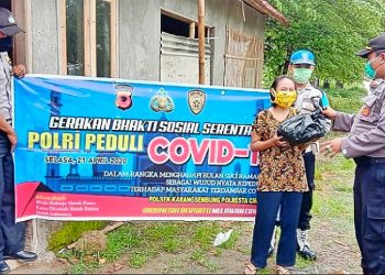 Polri Peduli Covid-19, Polresta Cirebon Gelar Gerakan Bhakti Sosial Serentak
