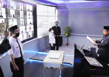 Ditengah Pandemi Covid-19, Plt Bupati Indramayu Lantik 349 CPNS Secara Online