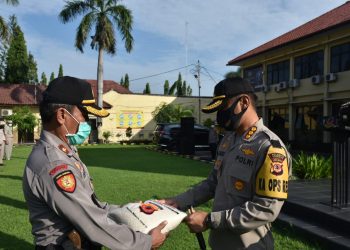 Polresta Cirebon Distribusian Bansos Beras 10 Ton Kepada Masyarakat Terdampak Covid-19