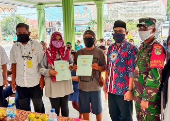 Hari Ini BPN Bagikan 79 Bidang Sertifikat Tahap Pertama Untuk Warga Desa Susukanagung