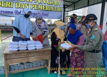 Peringati Hari Bhayangkara ke-74, TNI/Polri Dirikan Dapur Umum