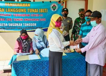 Hari ini, Pemerintah Desa Susukantonggoh Salurkan Bantuan Langsung Tunai Tahap Kedua