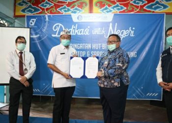 Peringati Hari Ulang Tahun Ke – 67 Bank Indonesia Berikan Bantuan Kepada SMP Negeri 15 Cirebon