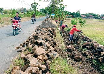 Bangun Irigasi, PemDes Susukanagung Gelar BanProv