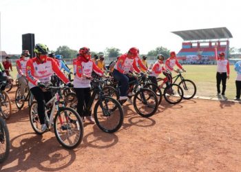 Haornas di Brebes Lakukan Gowes Sehat