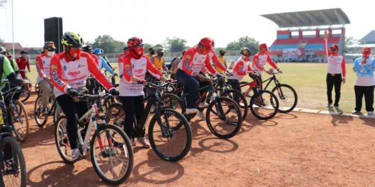 Haornas di Brebes Lakukan Gowes Sehat