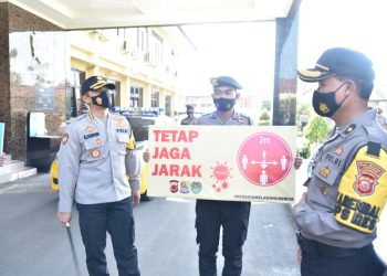 Polresta Cirebon Launching Tim Penindak Pelanggar Protokol Kesehatan Covid-19