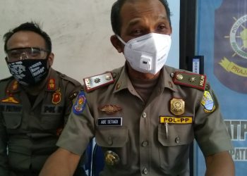 Tim Gabungan Sektor Area Publik Kabupaten Cirebon Gencar Razia Masker Dimalam Hari.