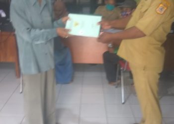 Pembagian Sertifikat Masal , Dapat Terealisasi dengan Baik