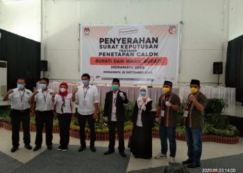 Pilkada Indramayu, KPU Secara Resmi Tetapkan 4 Pasangan Calon