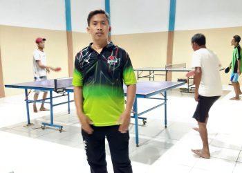Cari Bibit Atlet Tenis Meja, H. Amir Bantu Sarana Prasarana Olah Raga