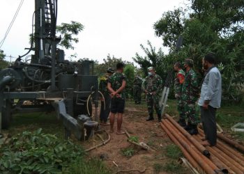 Bantu Ketersediaan Air, Danrem 063 SGJ Cari Sumber Air di Desa Gantar