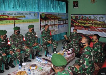 Danrem 063 SGJ, Kunjungi Koramil 1608 Karangampel Ingatkan Netralitas TNI dalam Pilkada Indramayu
