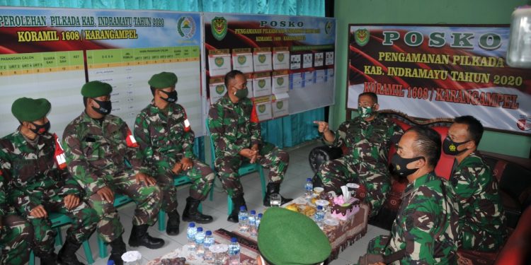 Danrem 063 SGJ, Kunjungi Koramil 1608 Karangampel Ingatkan Netralitas TNI dalam Pilkada Indramayu