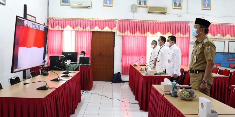 Wakil Bupati Brebes Ikuti Penyerahan DIPA dan TKDD Secara Virtual
