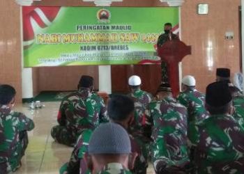 Kodim 0713 Brebes Peringati Maulid Nabi Muhammad SAW