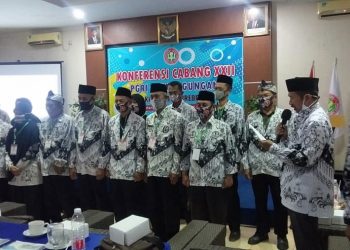 Konferensi Cabang XXII PGRI  Ketanggungan , Secara Aklamasi  Terbentuk