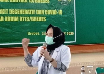 Edukasi Penyakit Degeneratif Hipertensi dan Covid-19 Kepada TNI Brebes