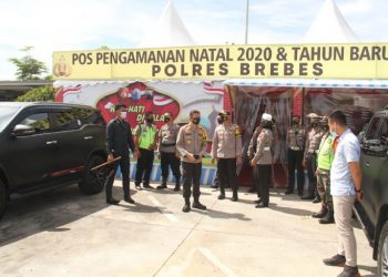 Hari Pertama Ops Lilin , Kapolres Cek Pos Pam Rest Area dan Gereja