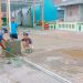 Jelang Tutup Tahun 2020, Pemdes Curug Cor Beton Lapangan Volly