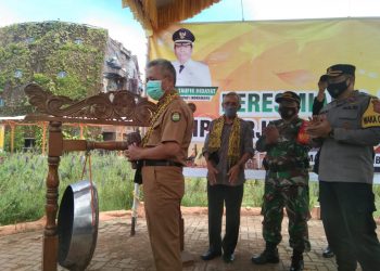 Pemkab Indramayu Uji Coba Air Terjun Buatan Bojongsari