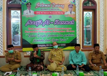 BANTUAN SANTUNAN DAN PEMBERIAN SEMBAKO ANAK YATIM PIATU DISALURKAN