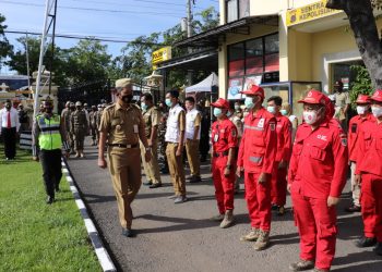 Wakil Bupati Brebes Pimpin Apel Gelar Pasukan Pam Nataru