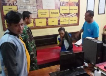 Apes , Dini Hari Mencuri Bawang Ketangkap  Warga di Brebes