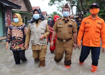 Kunjungi Lokasi Banjir, Bupati Minta BBWS Keruk Sungai