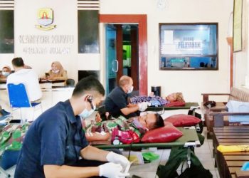 Terus Gelar Donor Darah, Kuwu Andi Subandi Apresiasi PMI Kecamatan Gebang