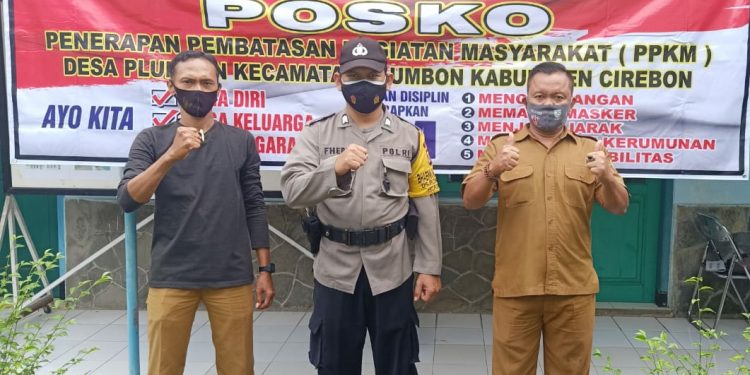 MEMUTUS MATA RANTAI PENYEBARAN VIRUS COVID-19, PEMDES PLUMBON MENGHIMBAU AGAR WARGA JANGAN BANDEL UNTUK MENERAPKAN PROKES