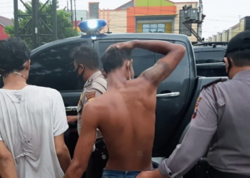 Saat Kawal Vaksin di Brebes, Polisi Amankan Dua Jambret Hand Phone  di Jalur Pantura