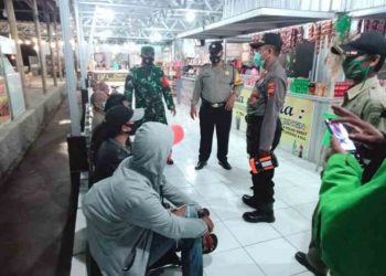 Tim Gabungan di Kersana  Lakukan Patroli Malam Tegakan Prokes