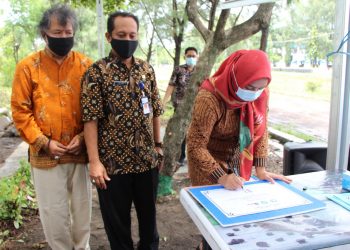 Bunda  Literasi Resmikan “Gazebo Literasi” Sakti