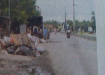 Sisa Banjir, Sampah Menumpuk di Pinggir Jalan Pantura 