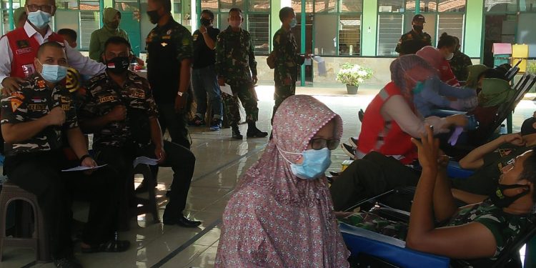 Bantu Kekurangan Stok Darah, Kodim 0616 Indramayu Gelar Donor Darah