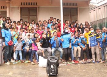 Pulihkan Mental Anak, KNPI Indramayu Adakan Trauma Healing bagi Korban Banjir